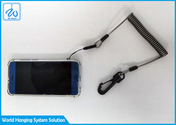 7x19 লেপযুক্ত পিইউ অ্যান্টি হারানো retractable নিরাপত্তা ল্যানিয়ার্ড